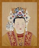 Empress Xu (1362 - July 1407), formally Empress Ren Xiao Wen, birth name Xu Yihua), was the third empress of the Ming Dynasty from 1402 to 1407. Her husband was the Yongle Emperor. She was well educated, compiling bibliographies of virtuous women, an activity connected with court politics.<br/><br/>

Empress Xu is also the first person credited with transcribing a Buddhist sutra from a dream revelation. The work is entitled 'The sutra of great merit of the foremost rarity spoken by the Buddha which the Renxiao empress of the great Ming received in a dream'). In her introduction to the sutra, the empress wrote that one night after meditating and burning incense, Guanyin appeared to her as if in a dream, and took her to a holy realm where the sutra was revealed to her in order to save her from disaster. After reading the sutra three times, she was able to memorize it and recall it perfectly upon awakening and writing it down. The sutra conveys conventional Mahayana philosophies, and the mantras for chanting were typical of Tibetan Buddhist practices.