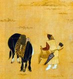 Emperor Xuande, 5th ruler of the Ming Dynasty (r. 1425-1435).
Personal Name: Zhu Zhani, Zhū Zhānjī.
Posthumous Name: Zhangdi, Zhāngdì.
Temple Name: Xuanzong, Xuānzōng.
Reign Name: Ming Xuandei, Ming Xuāndé.<br/><br/>

The Xuande Emperor was Emperor of China (Ming Dynasty) between 1425–1435. His era name means 'Proclamation of Virtue'. The Xuande Emperor ruled over a remarkably peaceful time with no significant external or internal problems. Later historians have considered his reign to be the Ming dynasty's golden age.