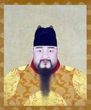 Emperor Chenghua, 9th ruler of the Ming Dynasty (r. 1464-1487).
Personal Name: Zhu Jianshen, Zhū Jiànshēn.
Posthumous Name: Chundi, Chúndì.
Temple Name: Xianzong, Xiànzōng.
Reign Name: Ming Chenghuai, Ming Chénghuà.<br/><br/>

The Chenghua Emperor was 9th Emperor of the Ming Dynasty in China, between 1464 and 1487. His era name means 'Accomplished Change'. Chenghua ascended the throne at the age of 16. During the early part of his administration, Chenghua carried out new government policies to reduce tax and strengthen the dynasty. However these did not last and by the closing years of his reign, governmental affairs once again fell into the hands of eunuchs, notably Wang Zhi. Peasant uprisings occurred throughout the country; however, they were violently suppressed. Chenghua's reign was also more autocratic than his predecessors' and freedom was sharply curtailed.
