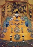 Emperor Hongzhi, 10th ruler of the Ming Dynasty (r. 1487-1505).
Personal Name: Zhu Youtang, Zhū Yòutáng.
Posthumous Name: Jingdi, Jìngdì.
Temple Name: Xiaozong, Xiàozōng.
Reign Name: Ming Hongzhi, Ming Hóngzhì.<br/><br/>

The Hongzhi Emperor was 10th emperor of the Ming Dynasty in China between 1487 and 1505. Born Zhu Youtang, he was the son of the Chenghua Emperor and his reign as emperor of China is called the Hongzhi Silver Age. His era name means 'Great Government'. He was a wise and peace-loving ruler. Hongzhi took only one empress and had no concubine. He remains the sole monogamous emperor in Chinese history
