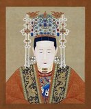 Empress Xiaokangjing, consort of the 10th Ming Emperor Hongzhi (r. 1487-1505), mother of Zhengde, 10th Ming Emperor (r. 1505-1521).