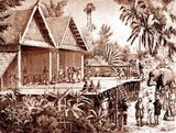 In January 1867, the French Mekong Exploration Commission sidetracked its Mekong journey to visit the Siamese city of Ubon on the Mun River, one of the tributaries of the Mekong. Members of the French delegation were invited to attend the anointment of the new ruler. A French chronicle reads: “The morning of the big day we were deafened by the noise of gongs [and drummers] … Everyone gathered at the palace. Soon the retinue emerged and paraded on the great square. Mounted on a big elephant, which had gigantic tusks, the king of Oubon appeared, surrounded by guards on foot and horses, and followed by his highest dignitaries, mounted as he was.”