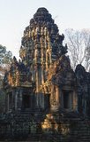 Thommanon is one of a pair of Hindu temples built during the reign of Suryavarman II (from 1113–1150). This small and elegant temple is located east of the Gate of Victory of Angkor Thom and north of Chau Say Tevoda. The temple is dedicated to Shiva and Vishnu.