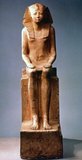 An Egyptian limestone statue of Queen Hatshepsut, c. 1485 BCE. Hatshepsut, meaning Foremost of Noble Ladies, (1508–1458 BC) was the fifth pharaoh of the eighteenth dynasty of Ancient Egypt. She is generally regarded by Egyptologists as one of the most successful pharaohs, reigning longer than any other woman of an indigenous Egyptian dynasty.
