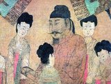 Emperor Taizong (r. 626-649) receives Ludongzan, ambassador of Tibet, at his court; painted in 641 CE by Yan Liben (600-673).<br/><br/>

Emperor Taizong of Tang (January 23, 599 – July 10, 649), personal name Li Shimin, was the second emperor of the Tang Dynasty of China, ruling from 626 to 649. He is ceremonially regarded as a co-founder of the dynasty along with Emperor Gaozu. He is typically considered one of the greatest, if not the greatest, emperors in Chinese history. Throughout the rest of Chinese history, Emperor Taizong's reign was regarded as the exemplary model against which all other emperors were measured, and his era was considered a golden age of Chinese history and required study for future crown princes.<br/><br/>

During his reign, Tang China flourished economically and militarily. For more than a century after his death, Tang China enjoyed peace and prosperity. During Taizong's reign, Tang was the largest and the strongest nation in the world. It covered most of the territory of present-day China, Vietnam, Mongolia and much of Central Asia as far as eastern Kazakhstan. It laid the foundation for Xuanzong's reign, which is considered Tang China's greatest era.