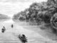 Thailand/ Laos: An 1867 illustration of a French expedition navigating the Mekong River at Bang Hien near Khemarat on the present-day Thai-Lao border.