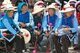 China: Elderly Bai woman at the Bai music and dance festival at Santa Si (Three Pagodas), Dali, Yunnan